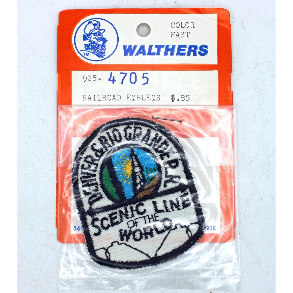 NOS Walthers Denver & Rio Grande Scenic Line of the World Railroad Patch